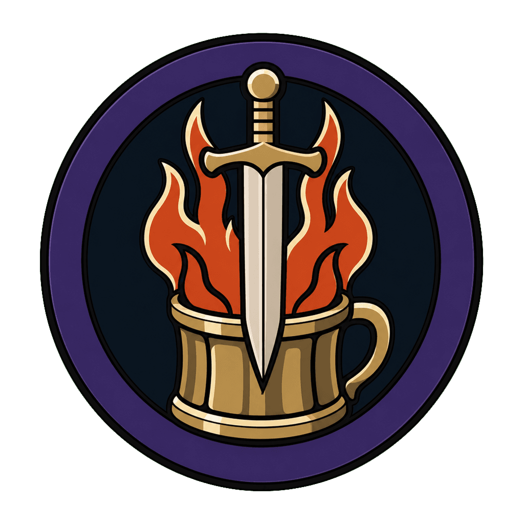 The Burning Blade Tavern logo