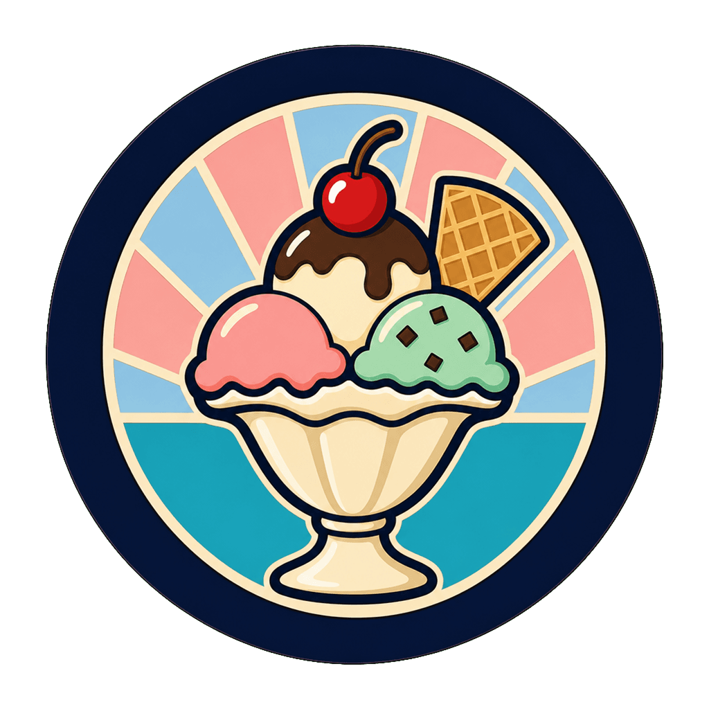 Beaches & Cream Soda Shop logo